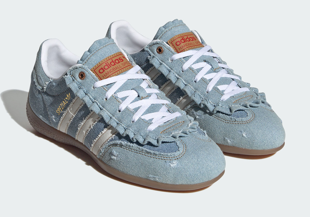 atmos Pink Reimagines The Handball Spezial With Distressed Denim