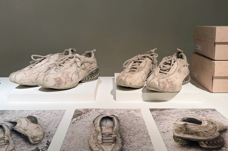 JiyongKim が PUMA とのコラボシューズ CELL GEO 1 を発表 ── カビなどの影響を受けながら色合いが変化した紙が着想源