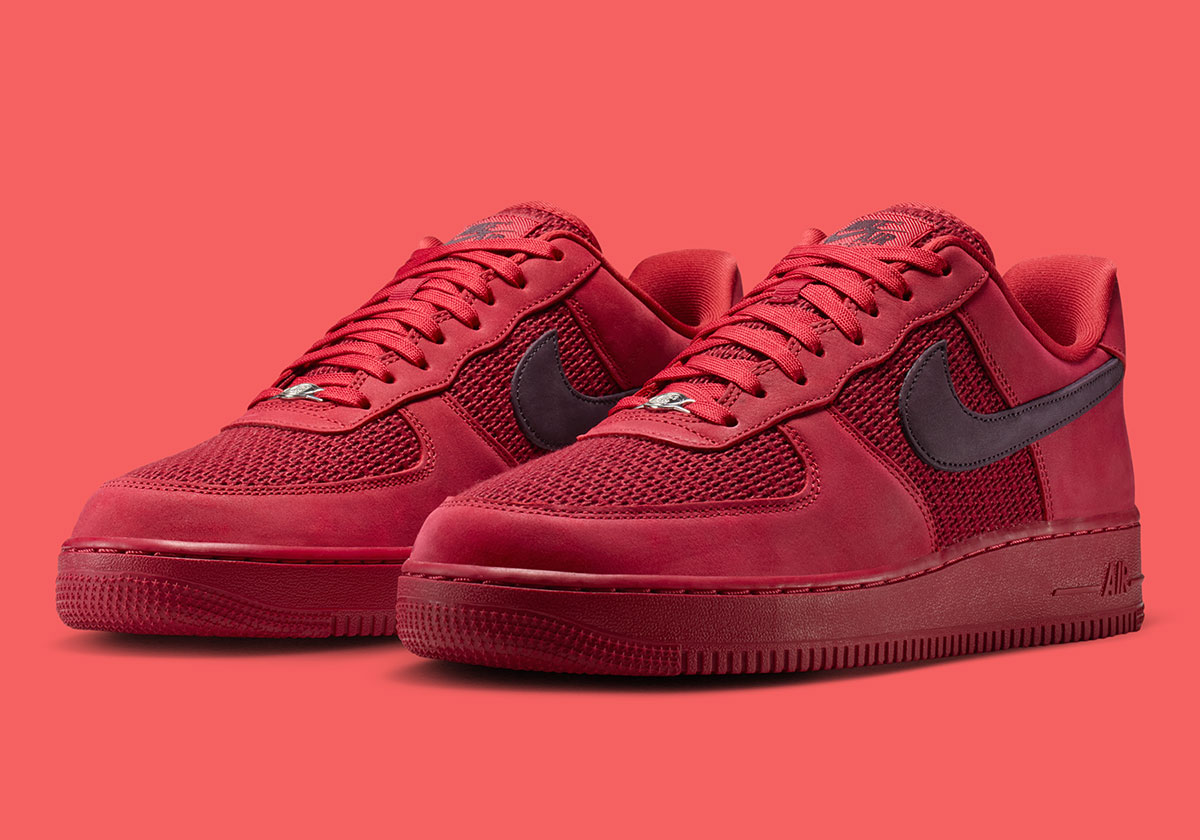 Nike Adds Contrast Swooshes To Their Mesh Air Force 1 Low
