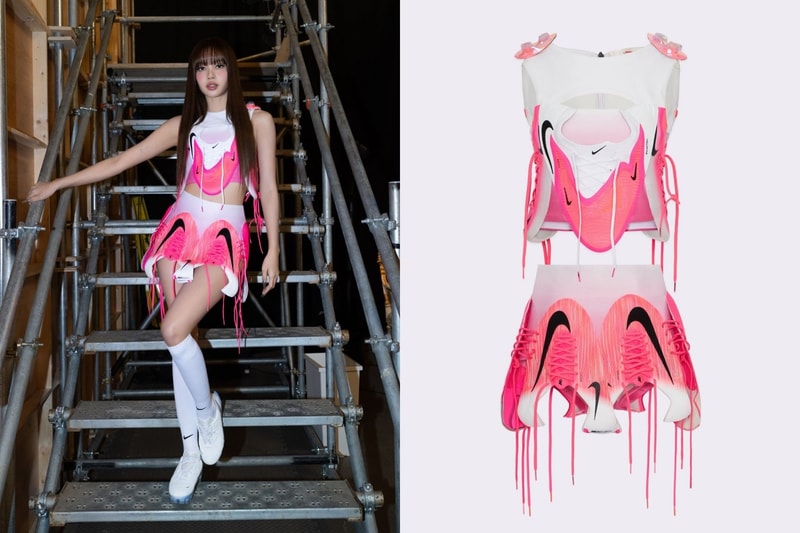 Nike 球鞋還能這樣玩？Lisa 再次換上球鞋拼接服裝，這次的細節甚至藏在肩膀上
