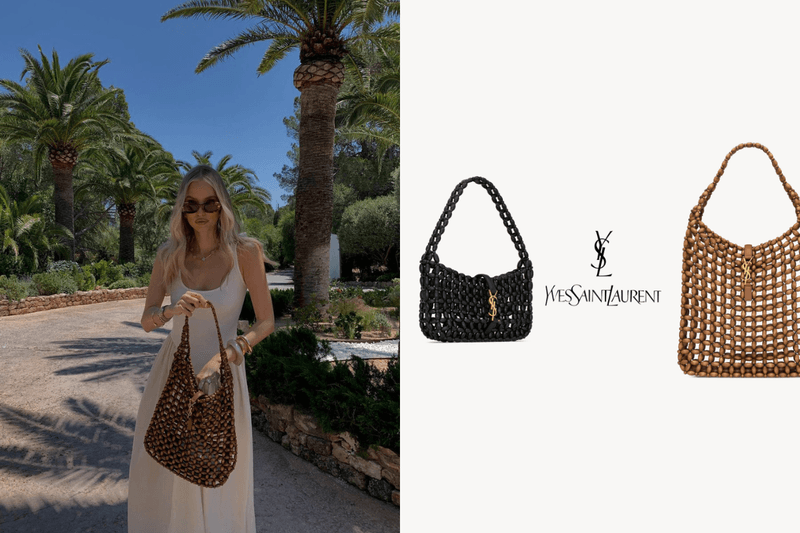 夏天最有度假感的名牌手袋：Saint Laurent 把經典 Le 5 à 7 換成木珠版本！