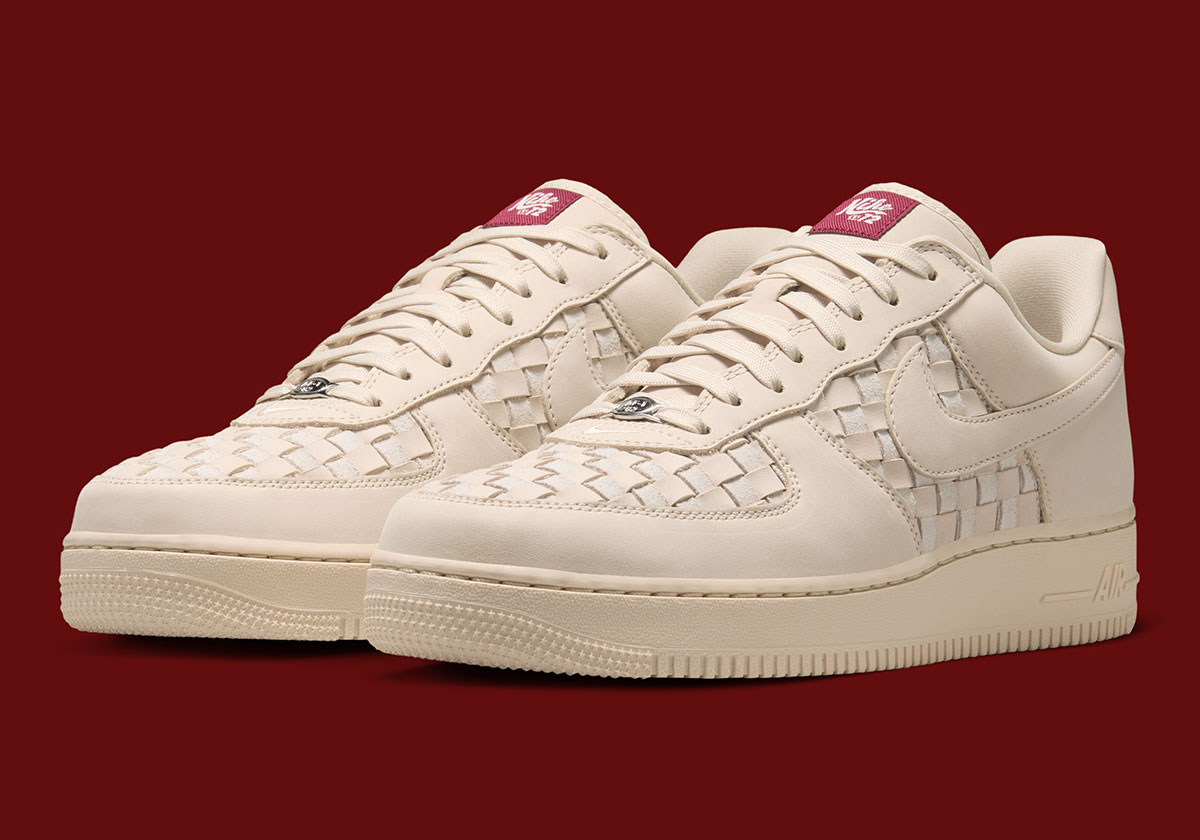 The Nike Air Force 1 Low Leans On Woven Panels For Summer